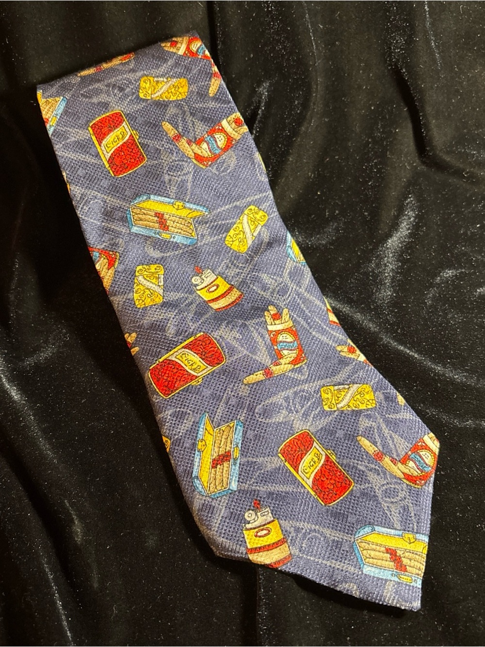 Cigar Necktie by Gino Pompeii Cigars Lighter Silk